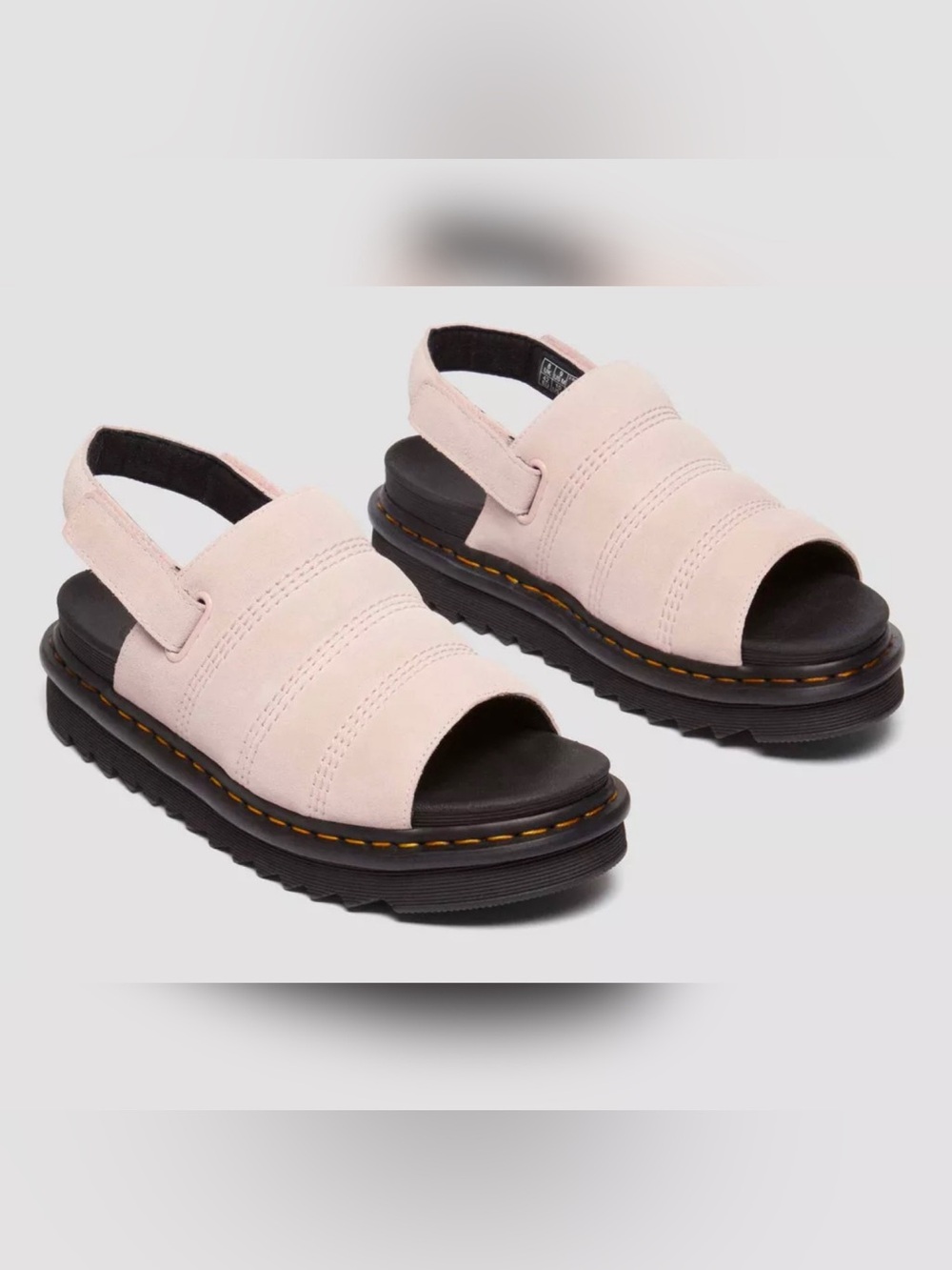 Dr Martens Kole Suede Powder Pink Sandals 🌸